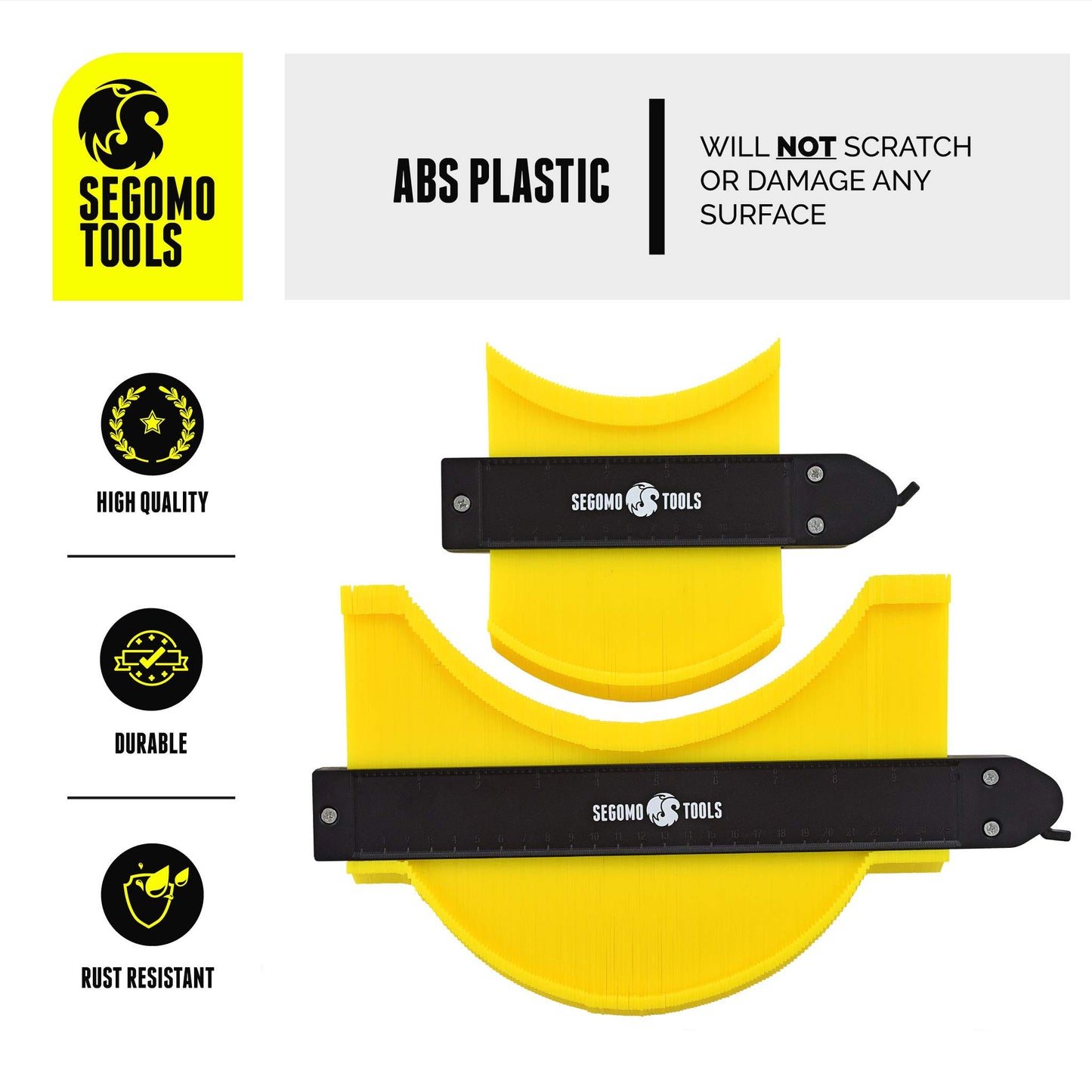 Herramienta de Medidor de Contorno Segomo Tools Rojo con Bloqueo de 2 Piezas
