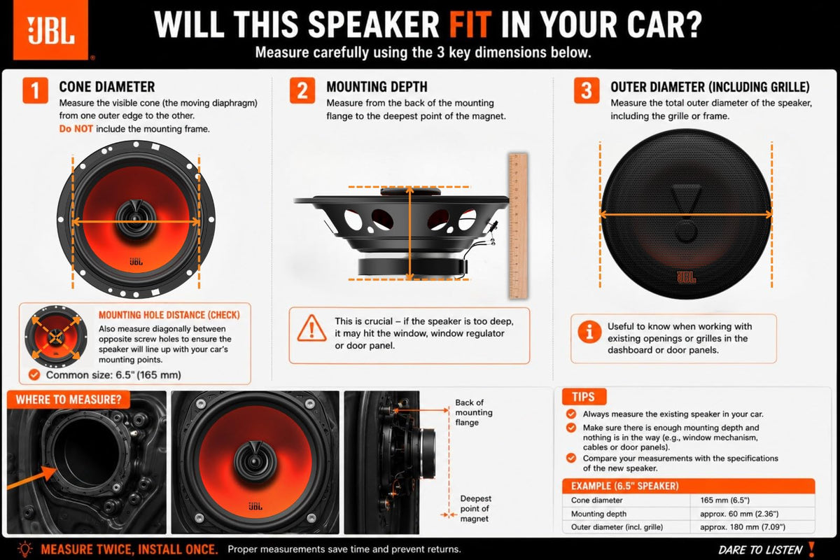 Altavoz Coaxial JBL Stage1 62 Gen2 Negro con Sonido Potente y Claro