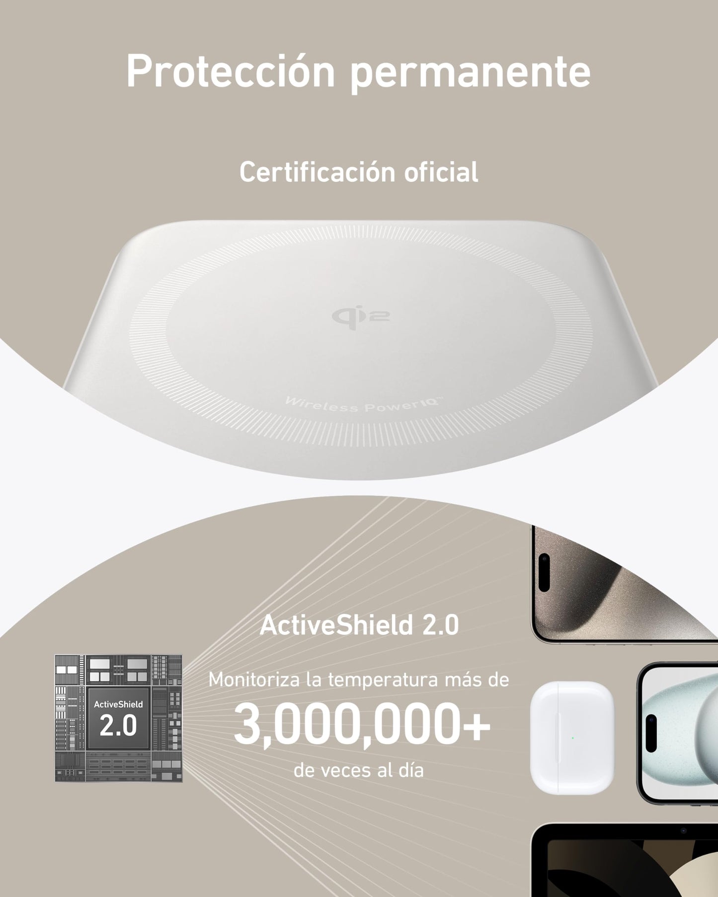 Power Bank Anker MagGo Verde con Pantalla Inteligente y Soporte para iPhone 16/15