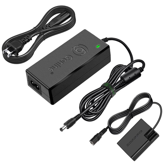 ACK-E18 AC Power Adapter Supply Kit Gonine Replacement DC Coupler DR-E18 (Replace LP-E17 Battery) Charger for Canon EOS 750D, 760D, 800D, 77D, Rebel T6i, T6s, T7i, EOS Kiss X8i, EOS 8000D Cameras.