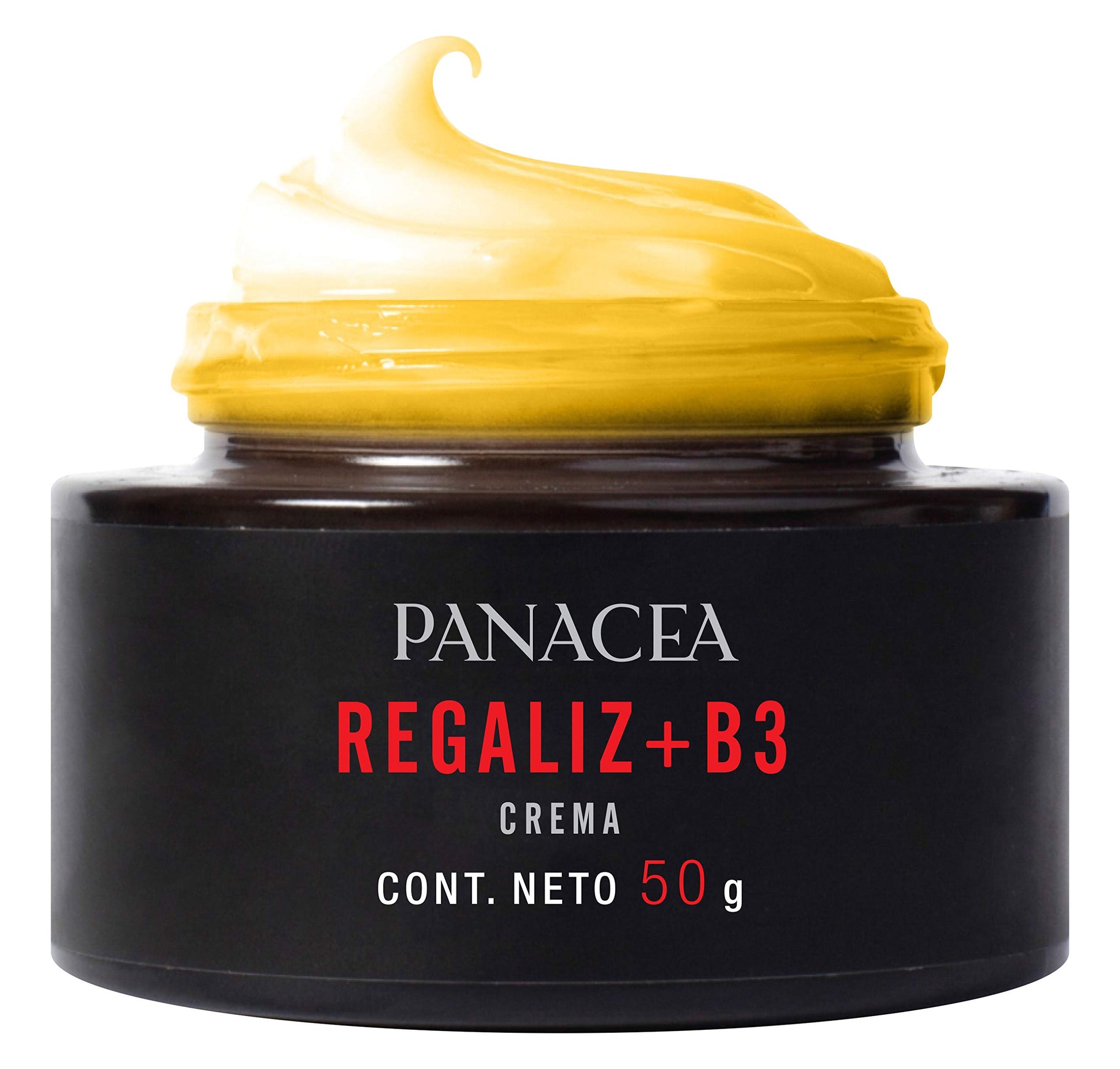 Crema facial Antimanchas con REGALIZ+B3. Ideal para control de tono y manchas. Su fórmula base está hecha a base de aceites de argán, hemp, rosa mosqueta, coco y uva. Ingredientes 100% Naturales, sin químicos. 50g.