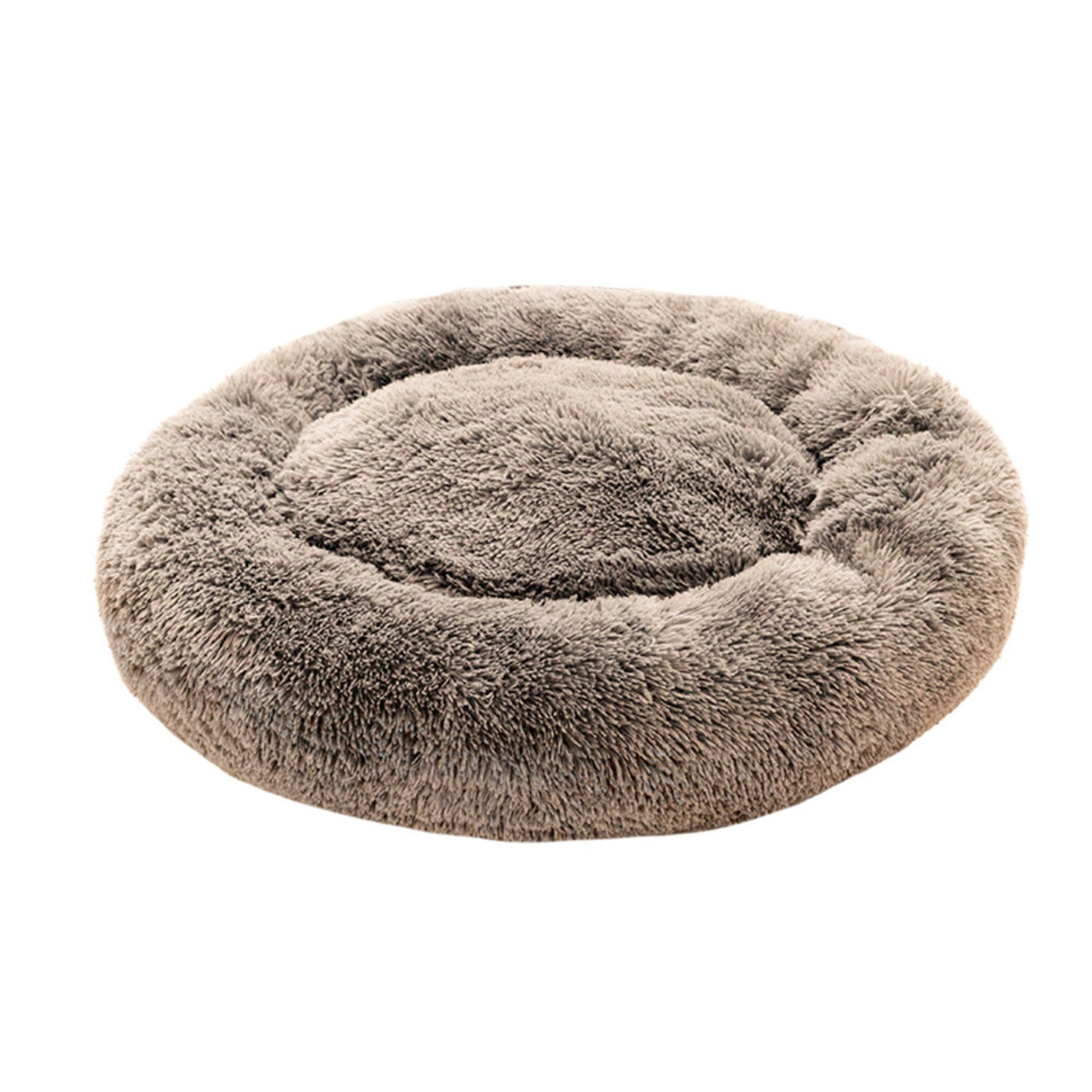 Cama Antiestrés para Mascotas Pet To Bed Light Brown Esponjosa y Afelpada Tamaño Small