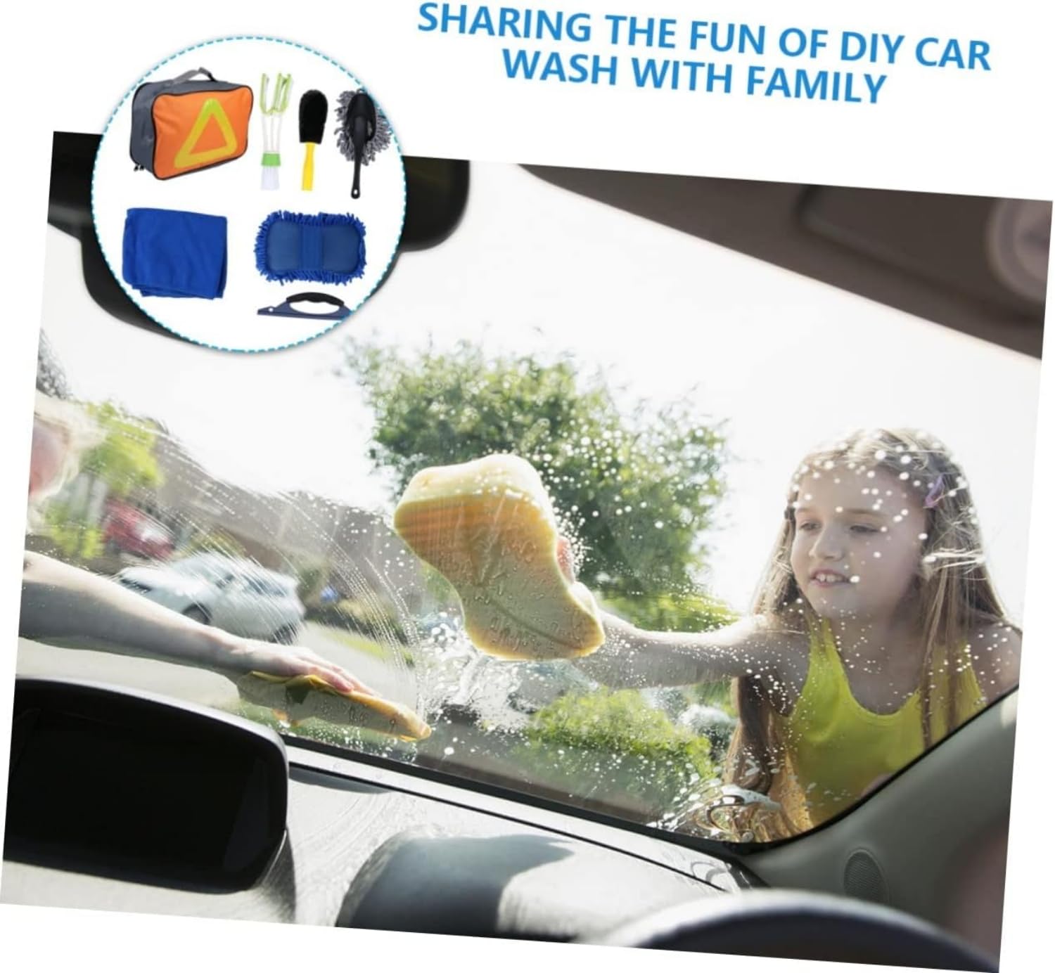Kit Limpieza Coche SUHOMMY Auto 7 Piezas para Detailing Automóvil