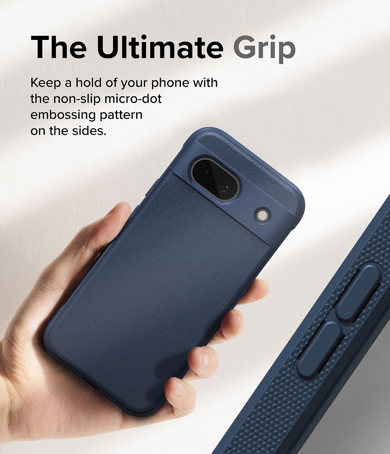 Funda Ringke Onyx Navy Anti Huella Dactilar Antideslizante TPU para Google Pixel 8a