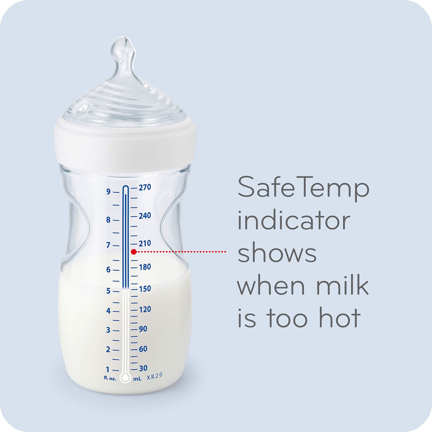 NUK Simply Natural Biberón con SafeTemp