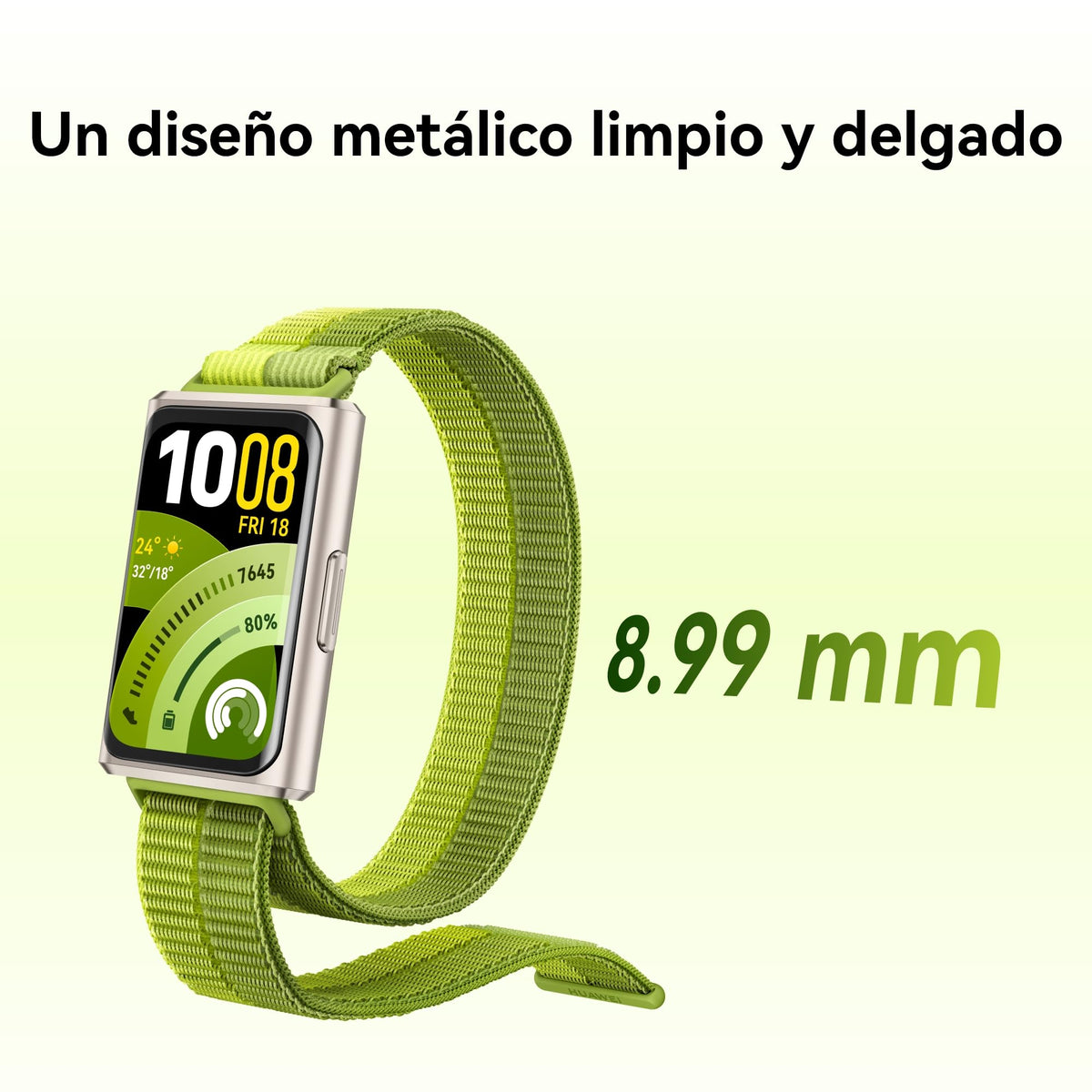 Smartwatch HUAWEI Band 11 Pro Verde con GPS y Caja de Aleación de Aluminio