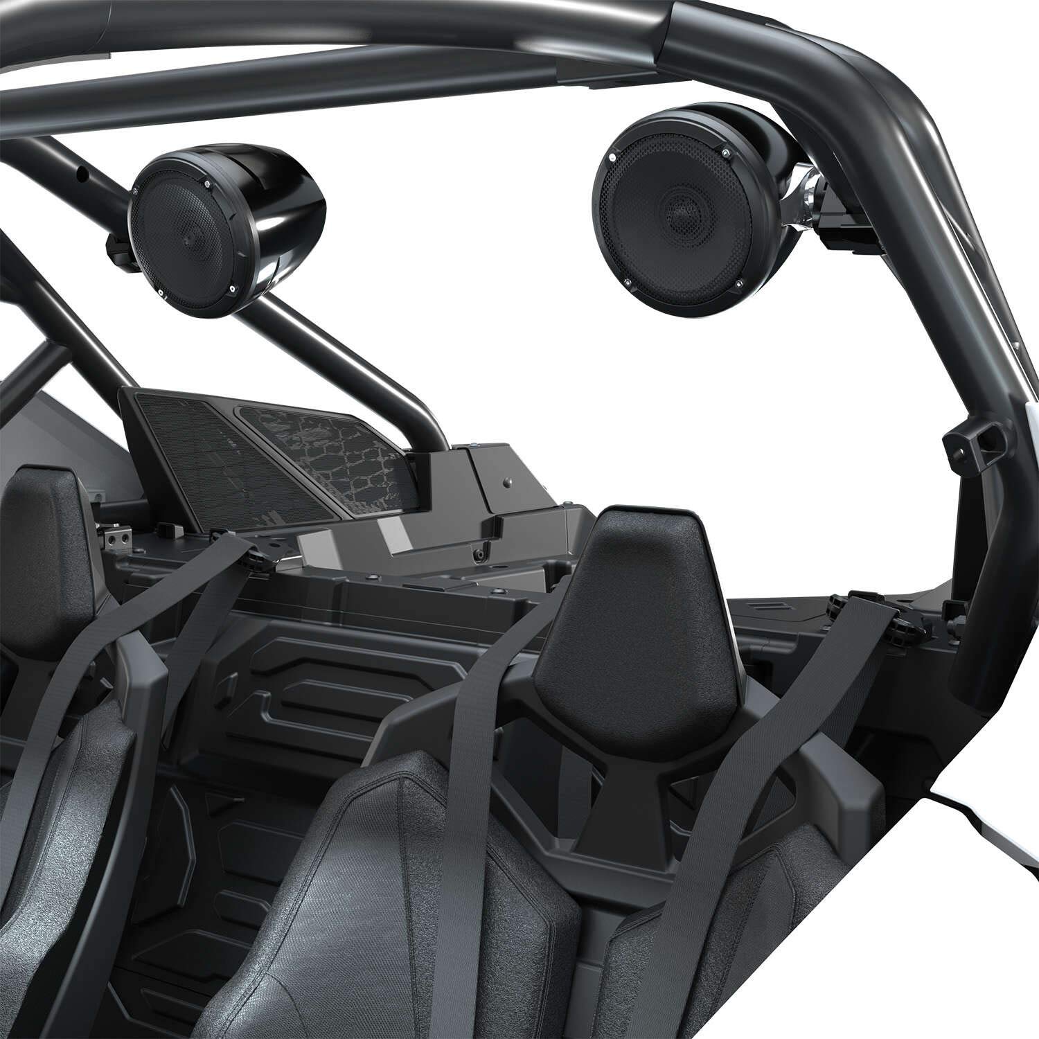 Polaris Off Road - Altavoces traseros de Rockford Fosgate 2883945, Negro, Coaxial, 6.5 pulgadas, 50 vatios, IP67, UTV, Unisex