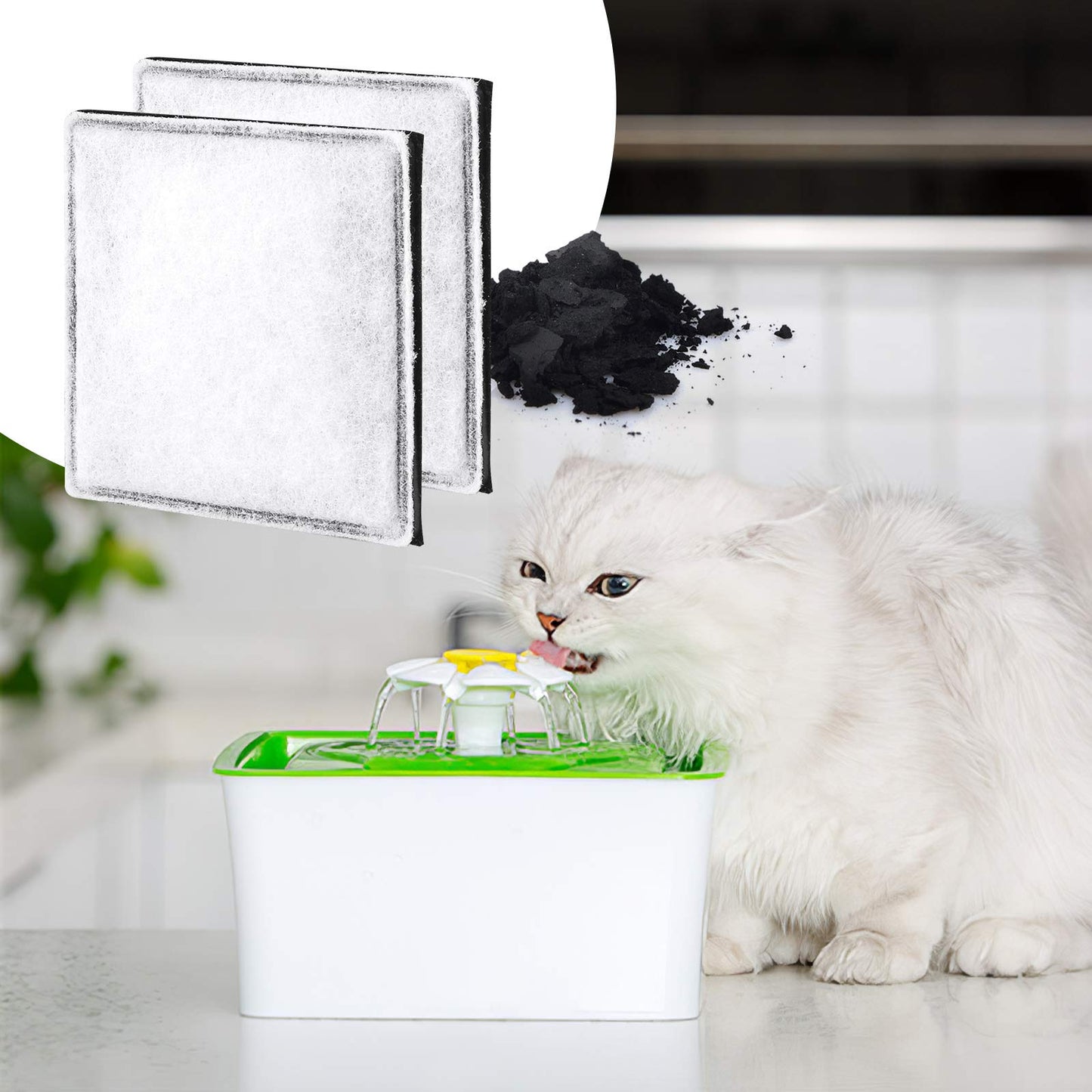 Filtros de Carbono MyfatBOSS Repuestos Compatibles Catit Mini Flower