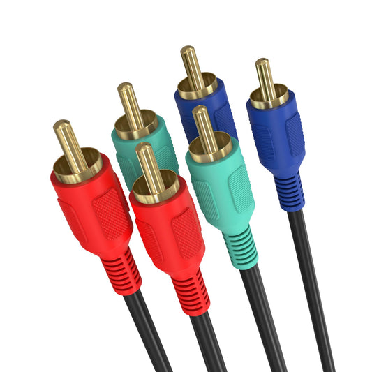 Cables RCA Cmple Negro Video/Audio 3 pies Component Video