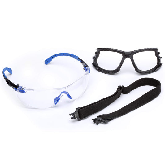 Lentes Protectores 3M Solus Negro Azul con Revestimiento Antivaho Scotchgard