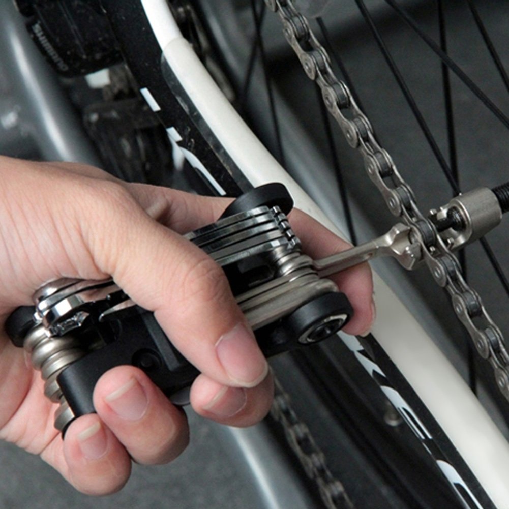 Dioche Herramienta De ReparacióN De Bicicletas, DUUTI 16 En 1 Bicicleta Mountain Bike ReparacióN De MúLtiples Funciones Kit De Herramientas De Mantenimiento