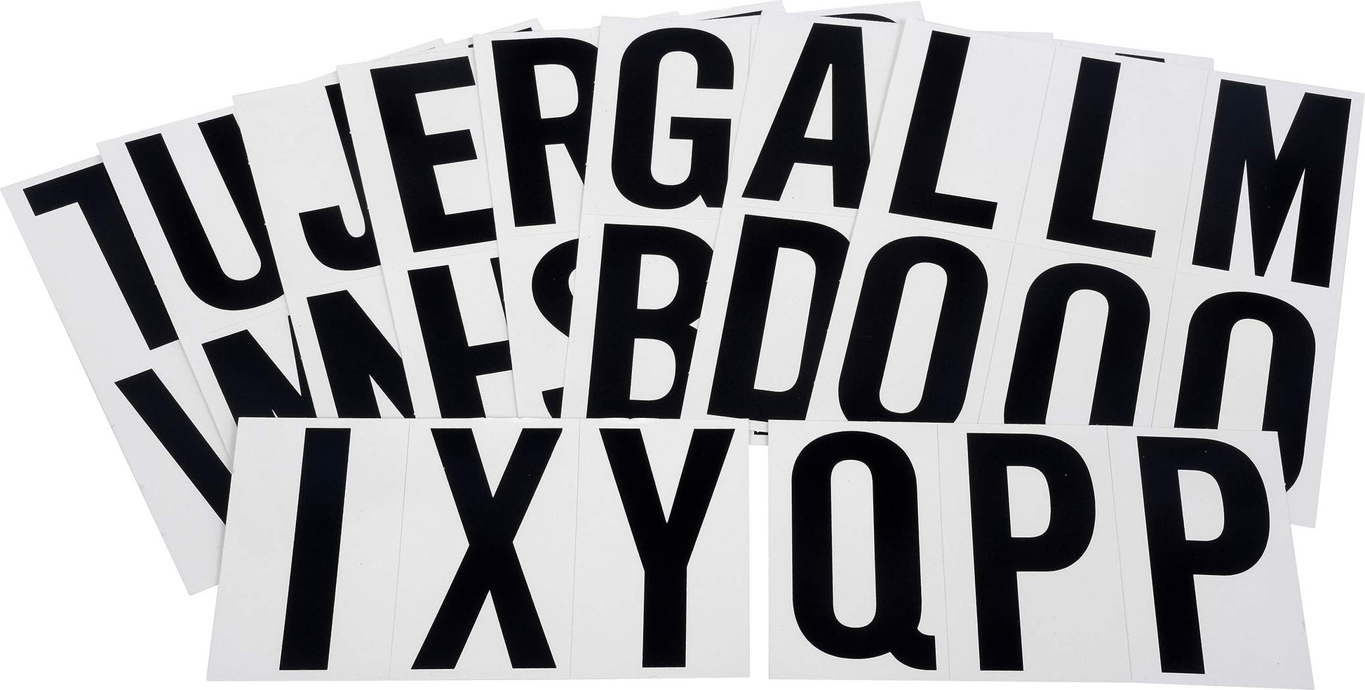 Kit de Letras The Hillman Group Negro Blanco Juego de Letras 5.1 cm 7.62 cm