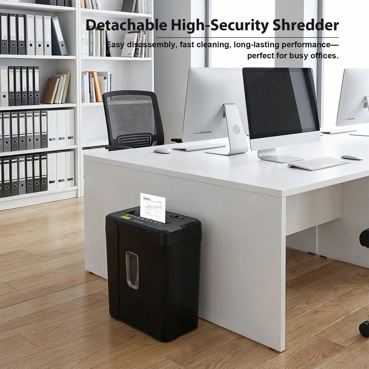 Trituradora de Papel Wingwise Negro para Oficina y Hogar 14 Hojas