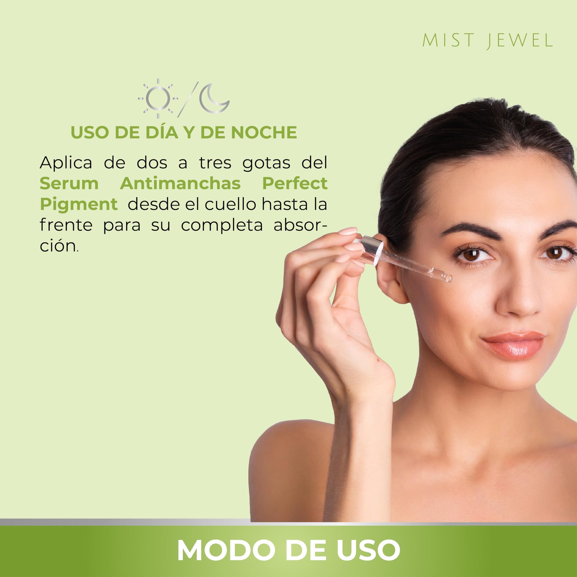 MIST JEWEL | Serum reductor de pigmentacion aclarador para manchas faciales en la piel, Suero facial antimanchas adicionado con vitamina C y E para unificar el tono y reducir hiperpigmentación 50ml