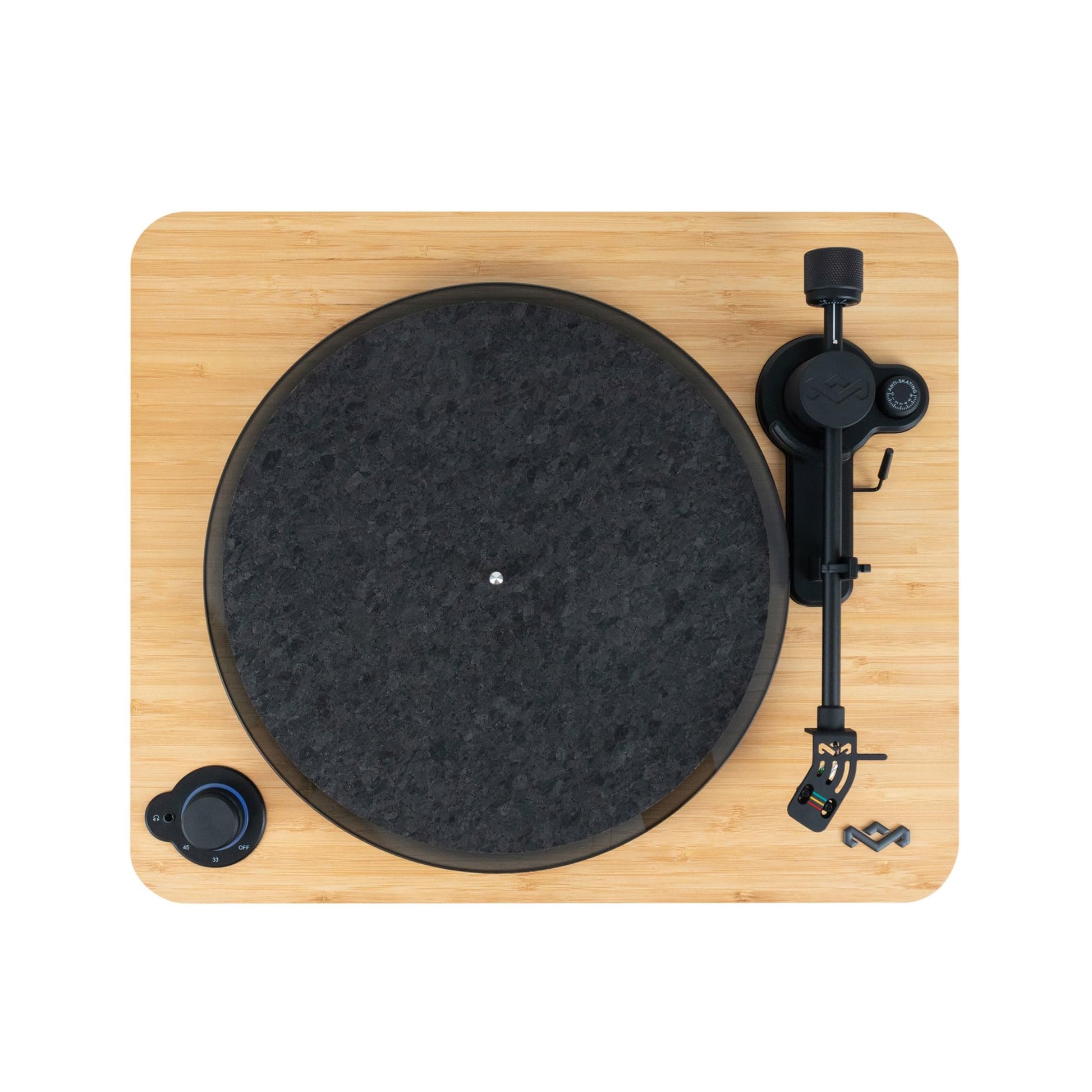 Tocadiscos Marley House of Stir It Up Lux Negro con Bluetooth y Materiales Sostenibles