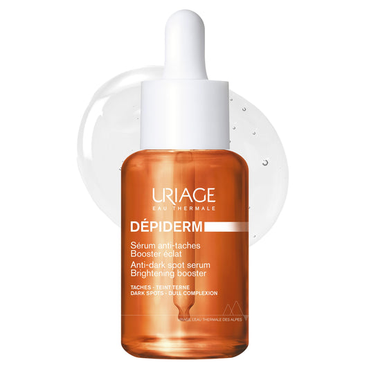 Uriage Depiderm Sérum de vitamina C estabilizada 30ml -solución antimanchas para una piel luminosa con un complejo de vitamina C al 20% y niacinamida - Sin fragancia - apto para pieles sensibles - no comedogénico - testado dermatológicamente