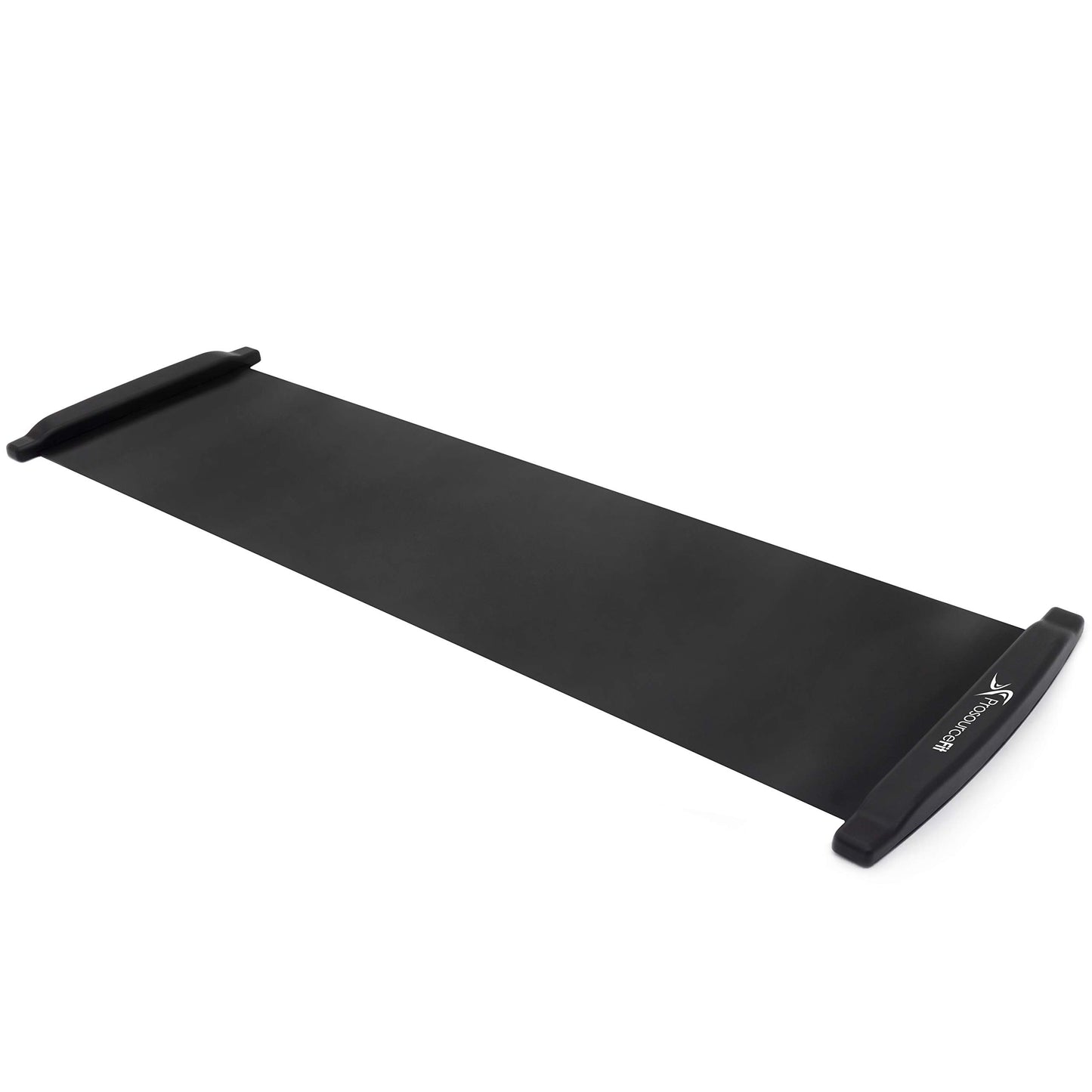 Tapete de Deslizamiento ProSourceFit Negro con Tope para Ejercicios en Casa y Entrenamiento Deportivo