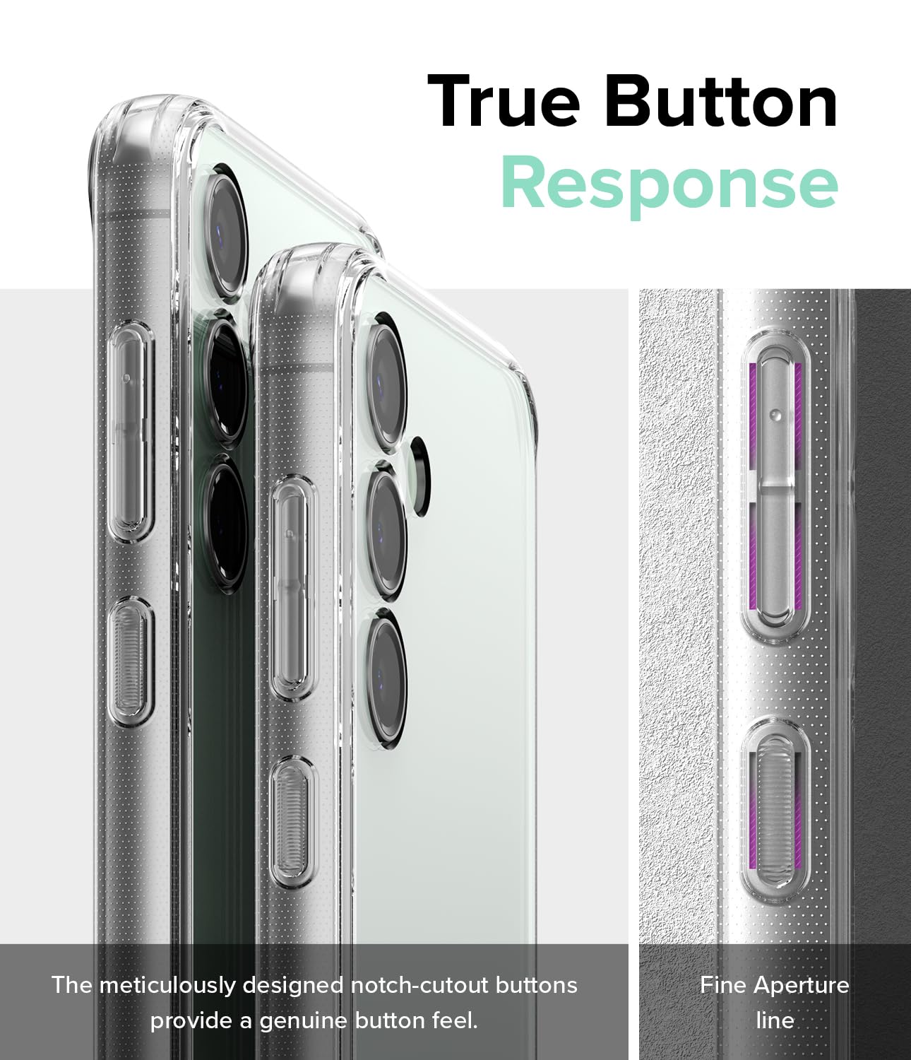 Funda Ringke Fusion Samsung Galaxy S23 FE Transparente con Agujeros para Cuerda