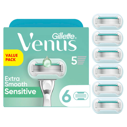 Hojas para Afeitar Gillette Venus Extra Smooth Sensitive para Mujer