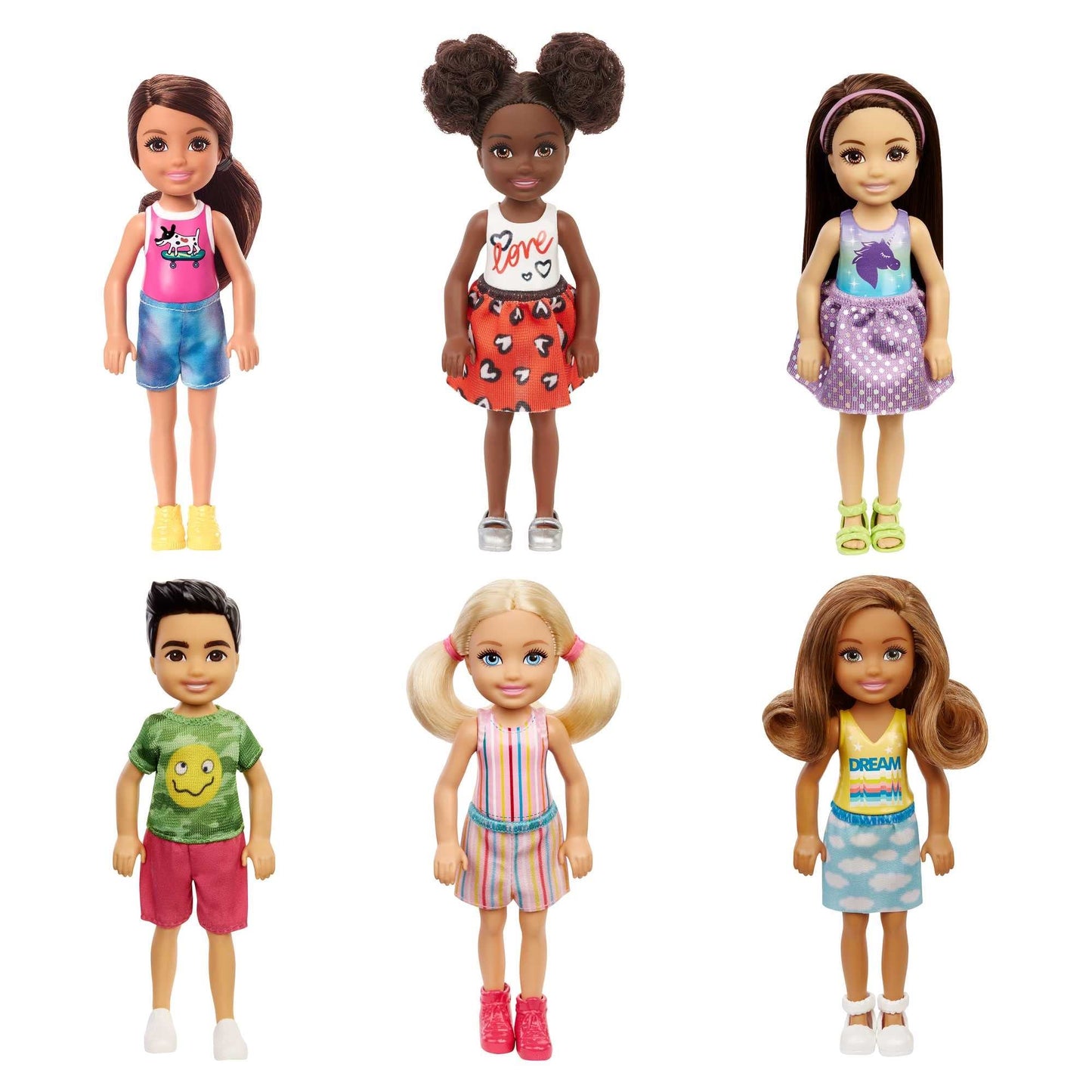 Barbie Mundo de Chelsea, Chelsea Amigos 5, Muñeca para niñas de 3 años en adelante
