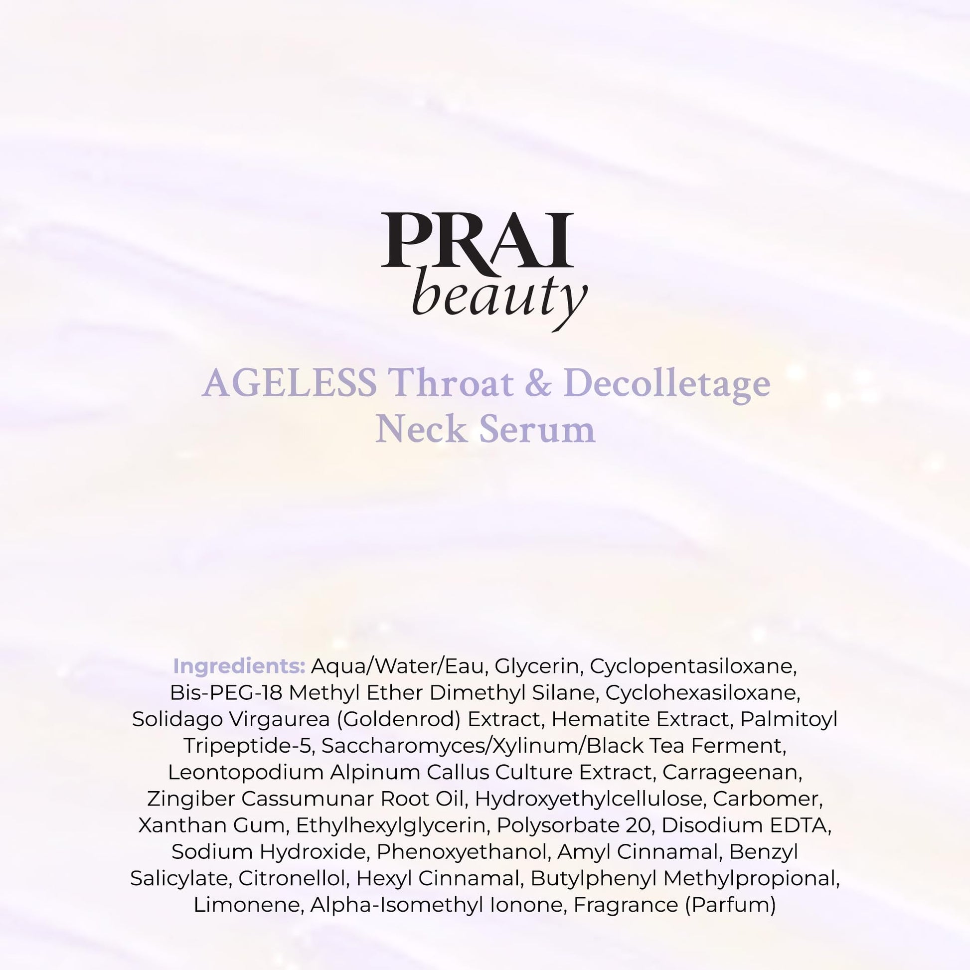 PRAI AGELESS Throat & Decolletage Serum ~ 4 oz by Prai Beauty