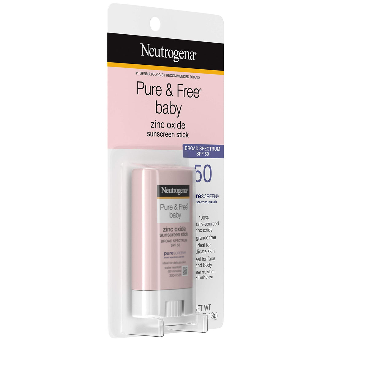 Protector Solar Mineral Neutrogena Blanco Amplio Espectro SPF 50 Resistente al Agua para Bebé