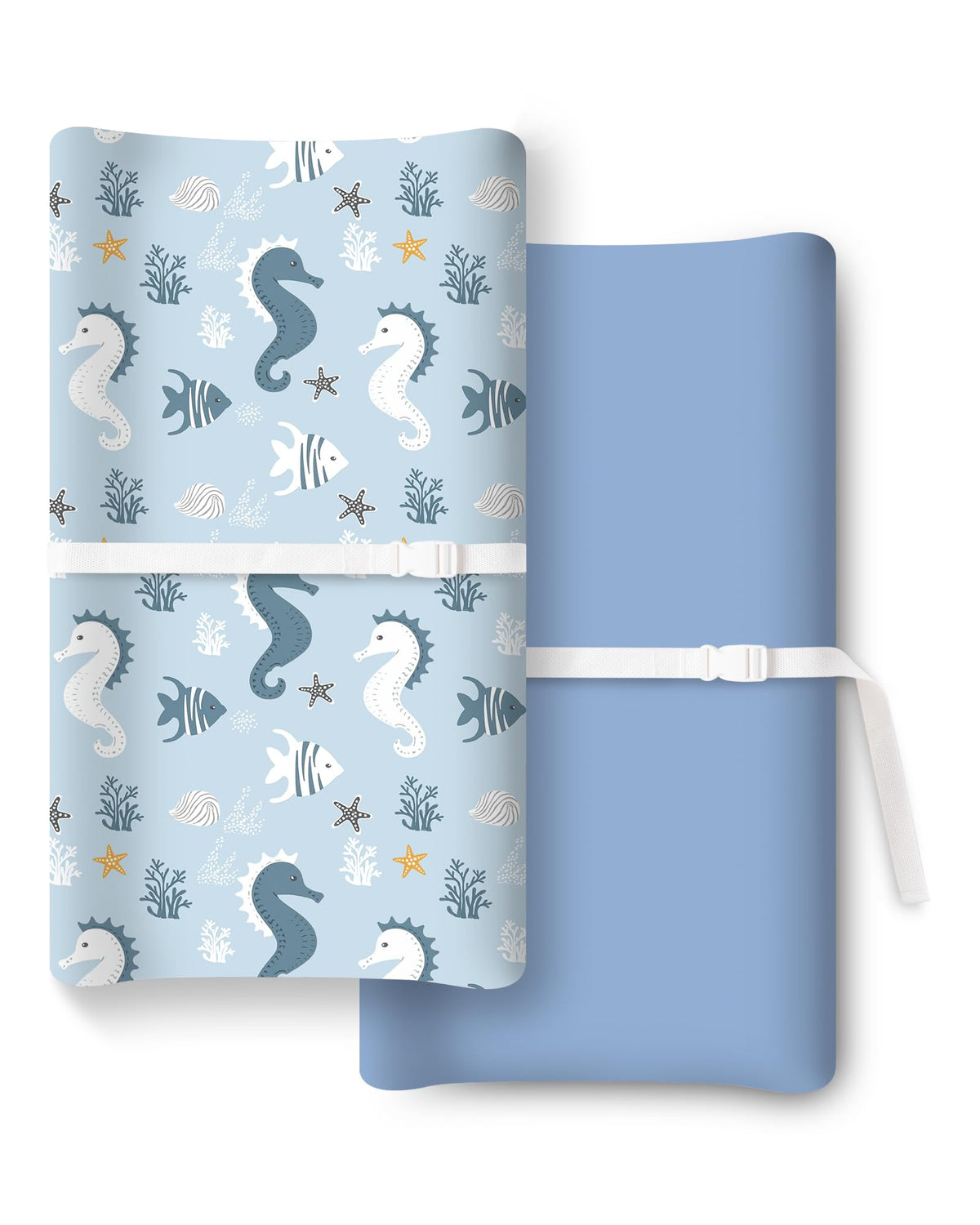 TOTCHILL - Funda para cambiador de pañales para niñas y niños, fundas para cambiador de pañales para bebé, se adapta a cambiadores estándar, paquete de 2