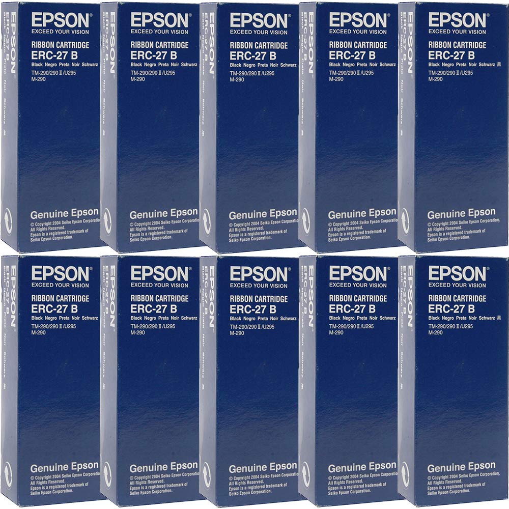 Cartucho de Cinta Epson ERC-27B Negro Genuina 10-Pack para Impresoras POS