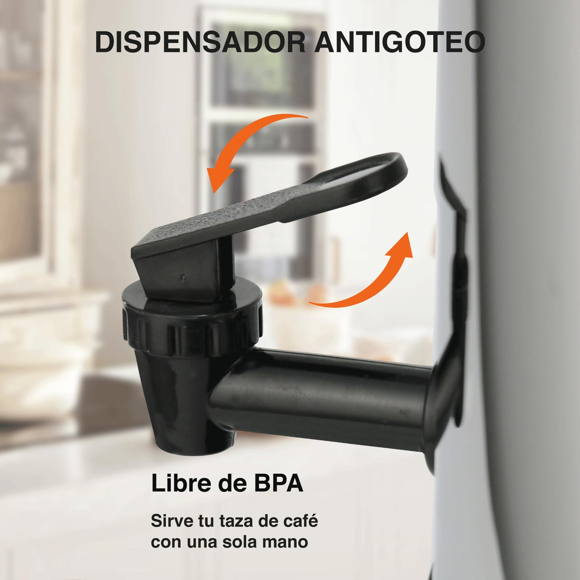 Cafetera Eléctrica Urna Acero Inoxidable 40 Tazas Filtro Permanente
