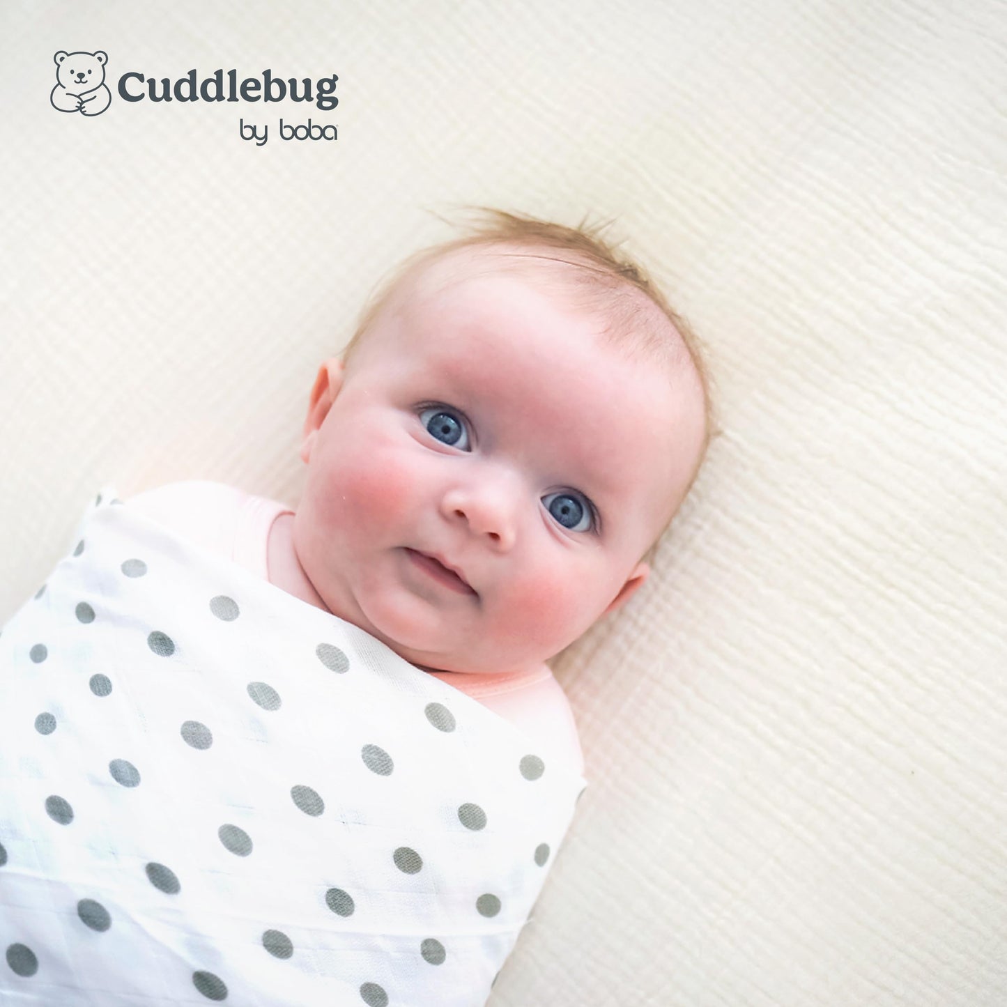 Muslin Swaddle Blankets by CuddleBug - Spots n' Stripes- 4 Pack Baby Blanket for Newborns - Swaddle Blanket, Swaddle Wrap, Muslin Swaddle and Receiving Blankets
