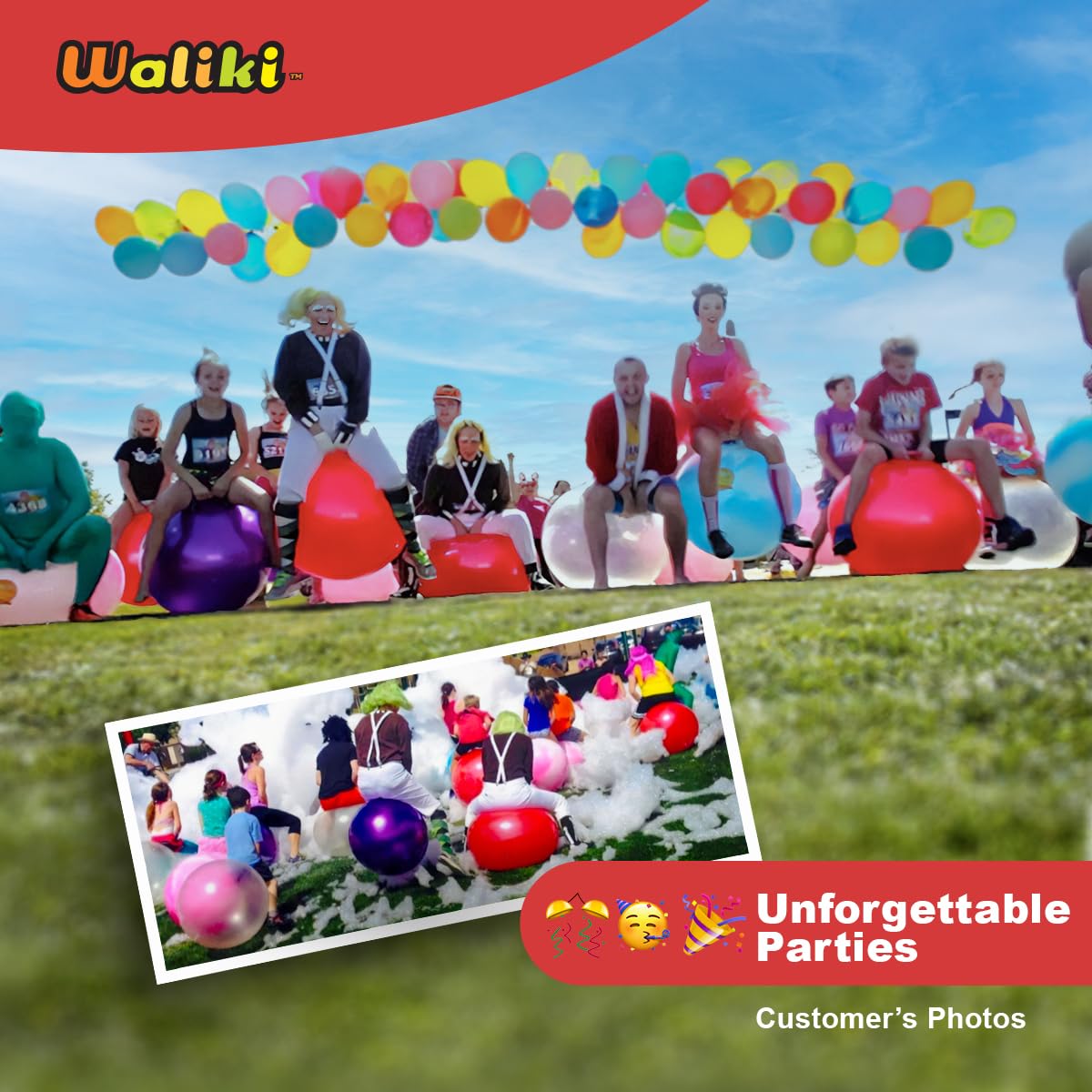 Hopper Ball WALIKI Toys Emoji 20 Pulgadas para Niños de 7 a 9 Años
