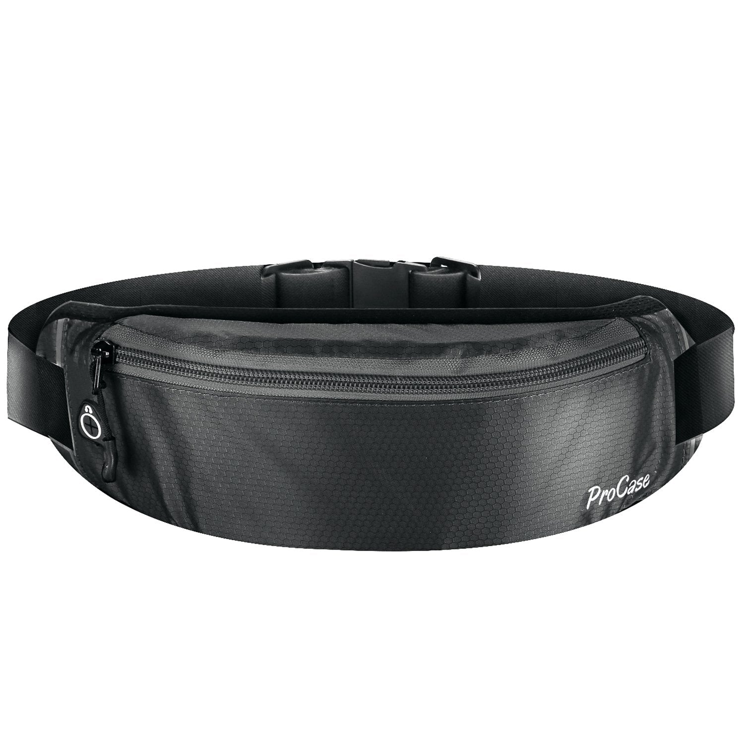 Riñonera ProCase Negra Ultradelgada para Correr y Entrenamiento Unisexo