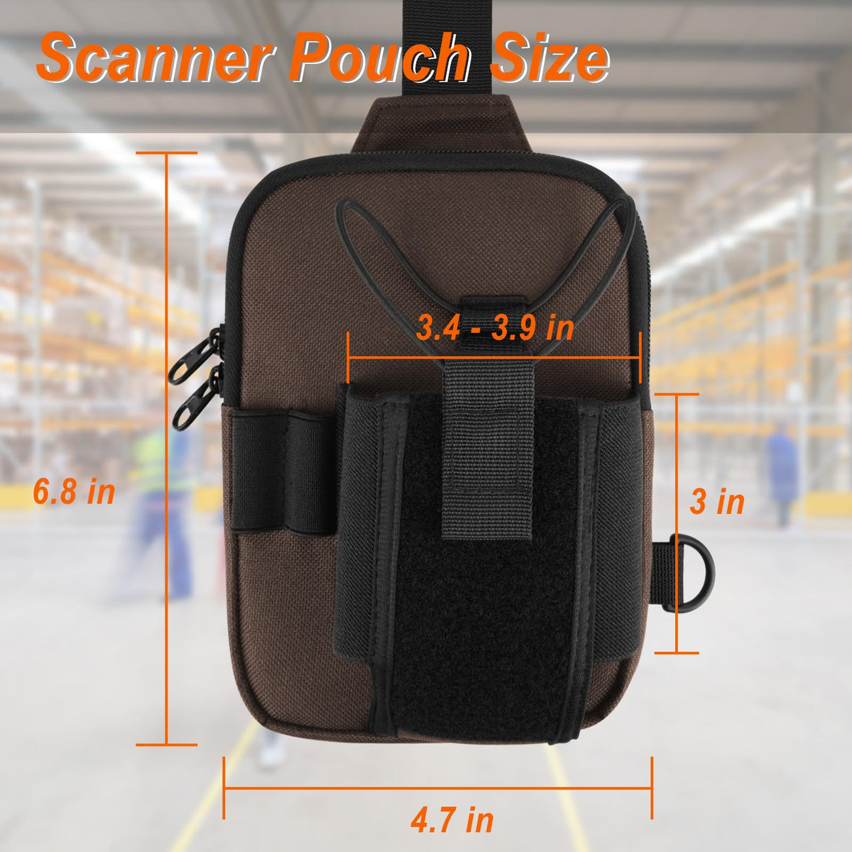 Funda Universal para Escáner de Código de Barras Cebra Arnés de Pecho para Transporte