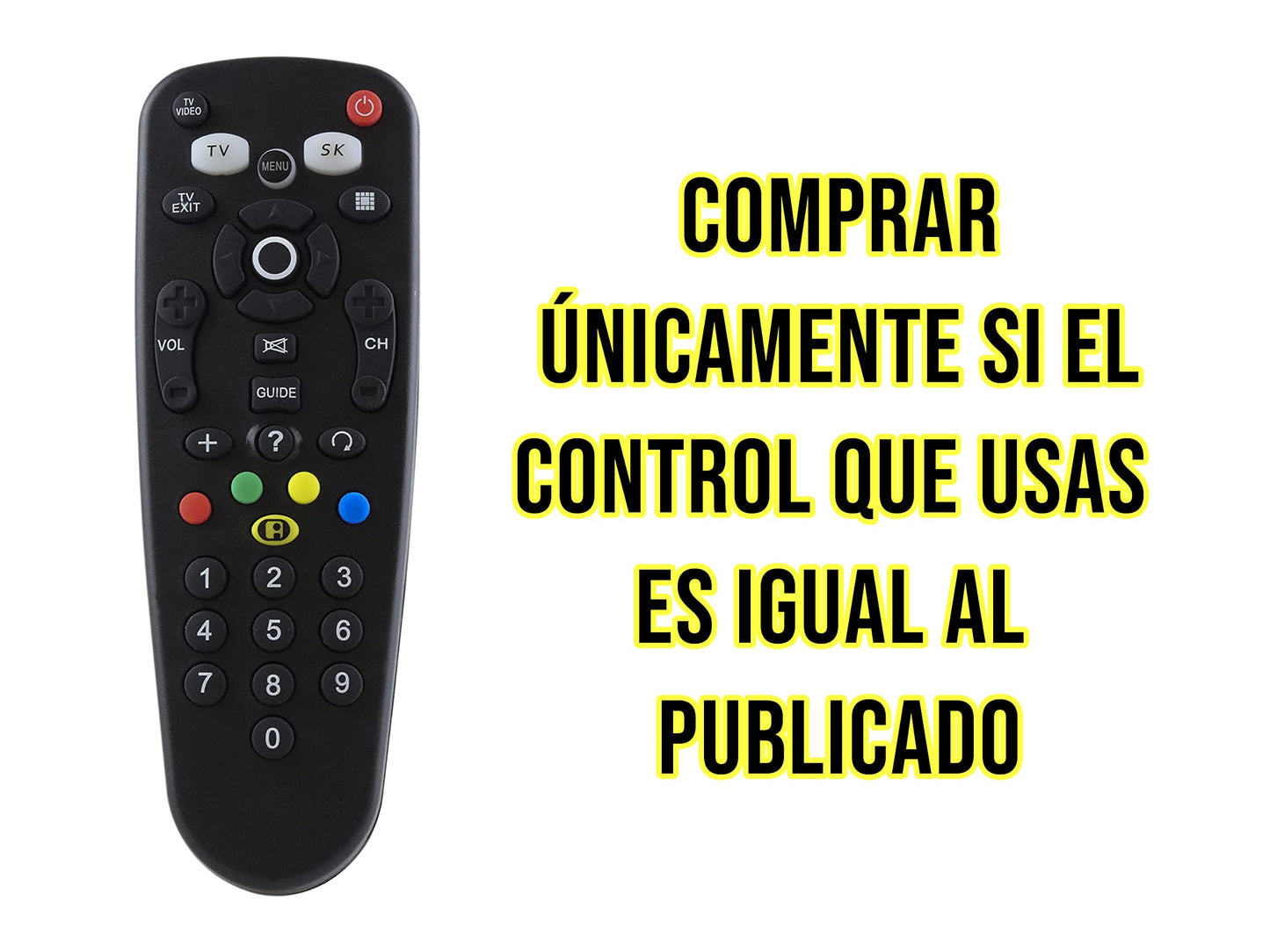 Control Expert Control Remoto para Sky Vetv Decodificador