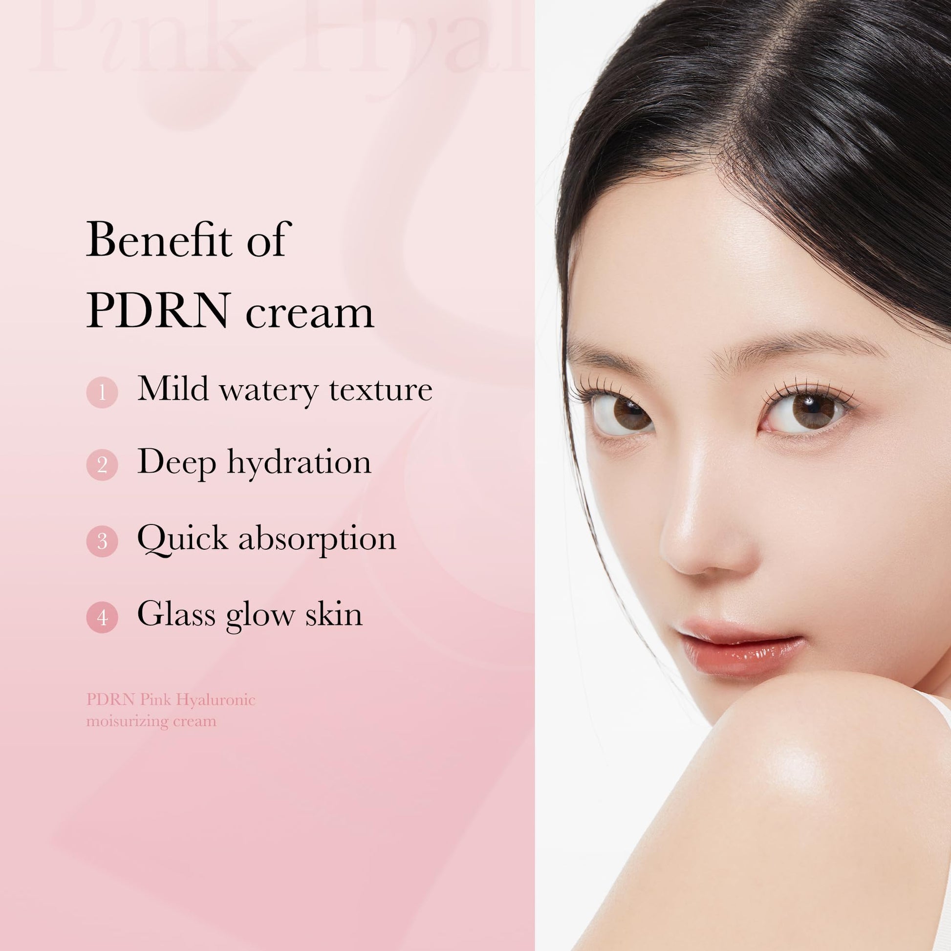 Medicube Salmon DNA PDRN Crema hidratante hialurónica rosa, crema calmante rosa, ácido hialurónico, niacinamida, hidratante y reafirmante, tono de piel desigual, cuidado de los poros, cuidado de la