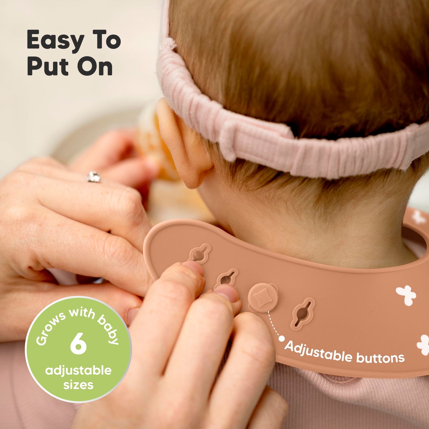 KeaBabies Pack de 2 baberos de silicona para comer - Baberos de silicona de calidad alimentaria con bandeja de recolección para niñas, niños, limpios y fáciles de poner, accesorios impermeables para