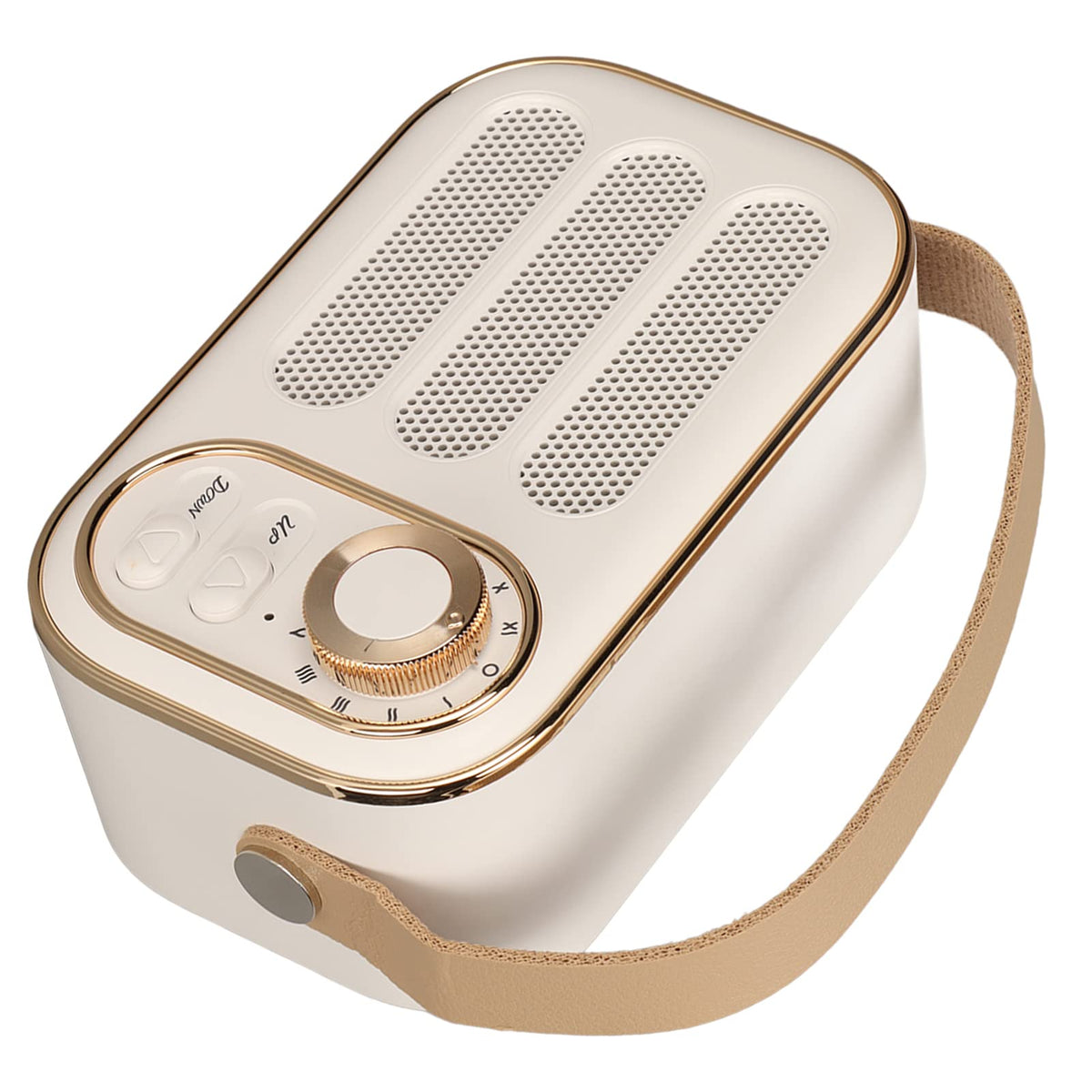 Altavoz Bluetooth GUPE Blanco Compacto Vintage Inalámbrico para Viajes