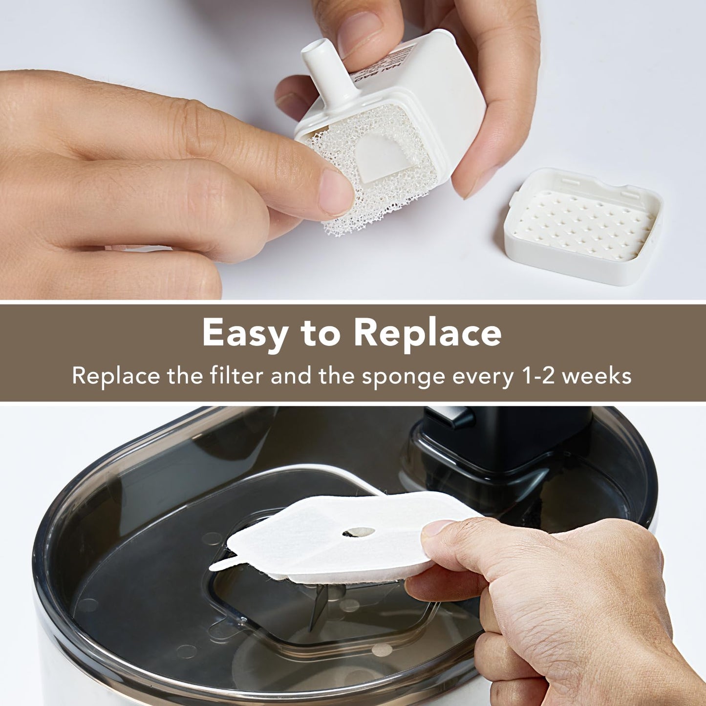 Fuente de Agua Samrtoo para Gatos con Filtros, Paquete de 3