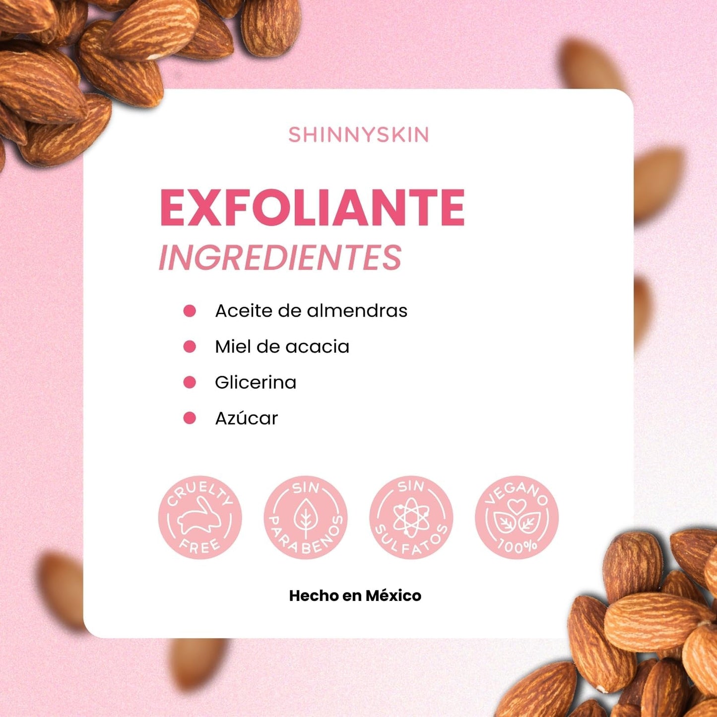 Pack de 2 Exfoliantes Hidratantes ShinnySkin Miel Piel Suave y Libre de Imperfecciones