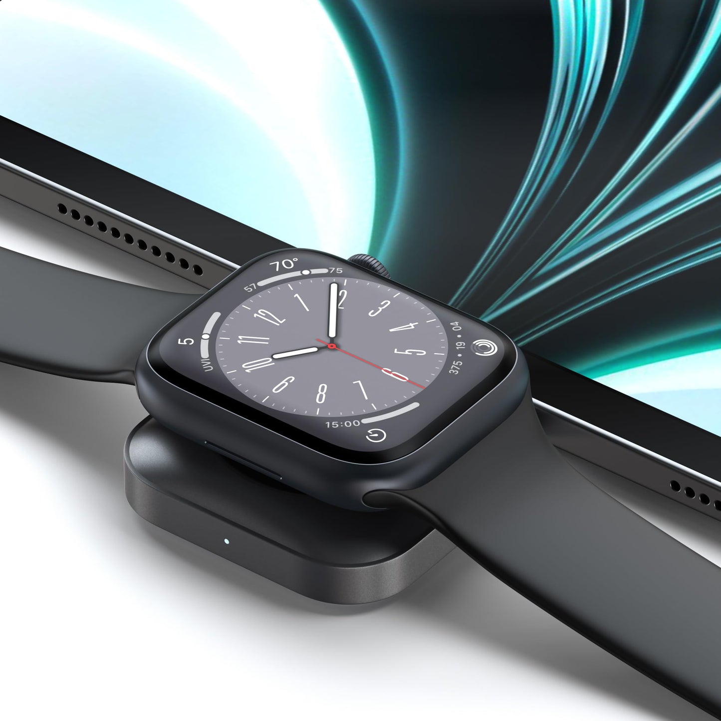 SATECHI Cargador para Apple Watch USB C [Certificado MFi] Cargador portátil para Reloj: Compatible con Apple Watch Ultra y SE (3-1), Apple Watch Series (11-1) y AirPods (3/2) (Cable no Incluido)