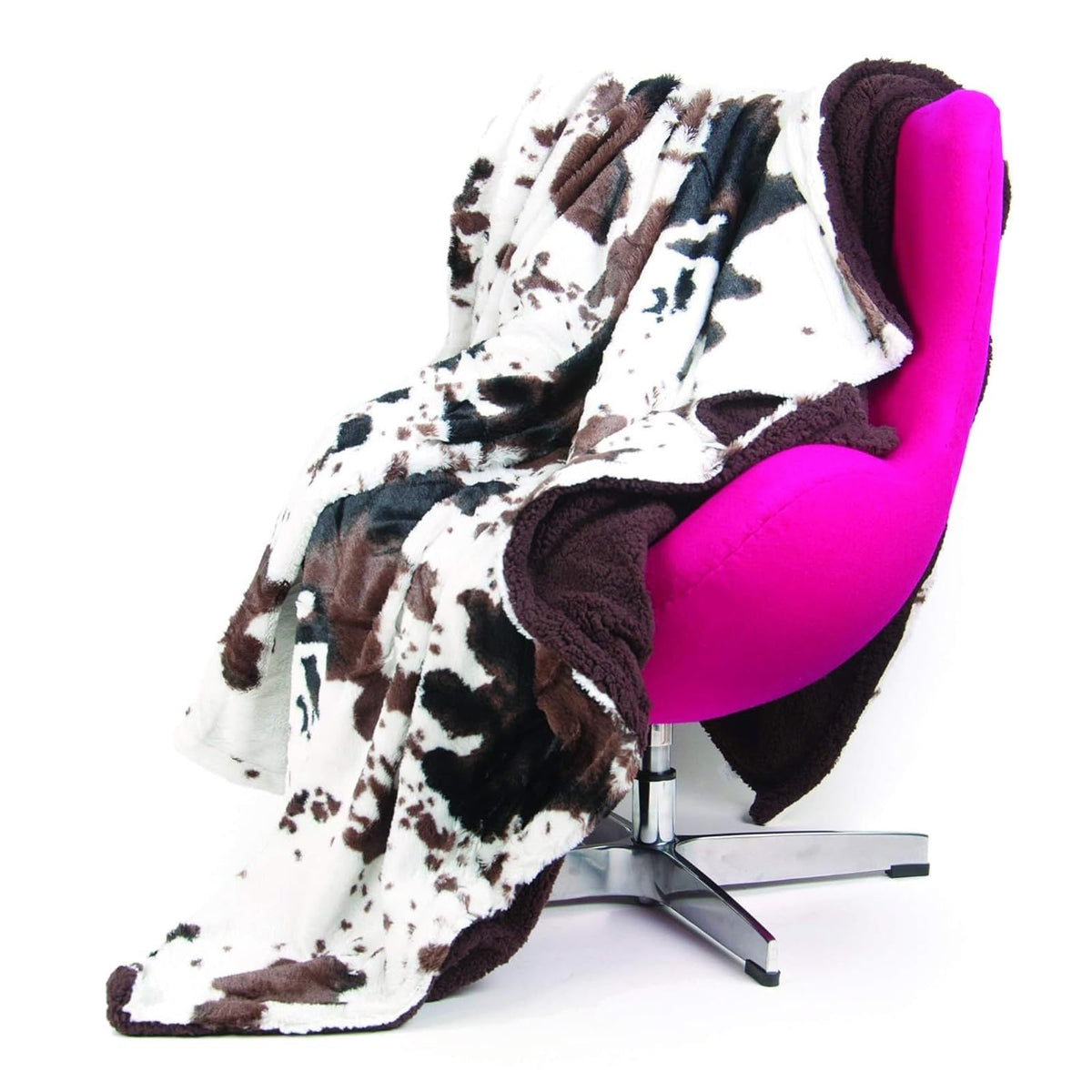 Tadpoles Manta Súper Suave Para Bebé, Estampado De Vaca, Café