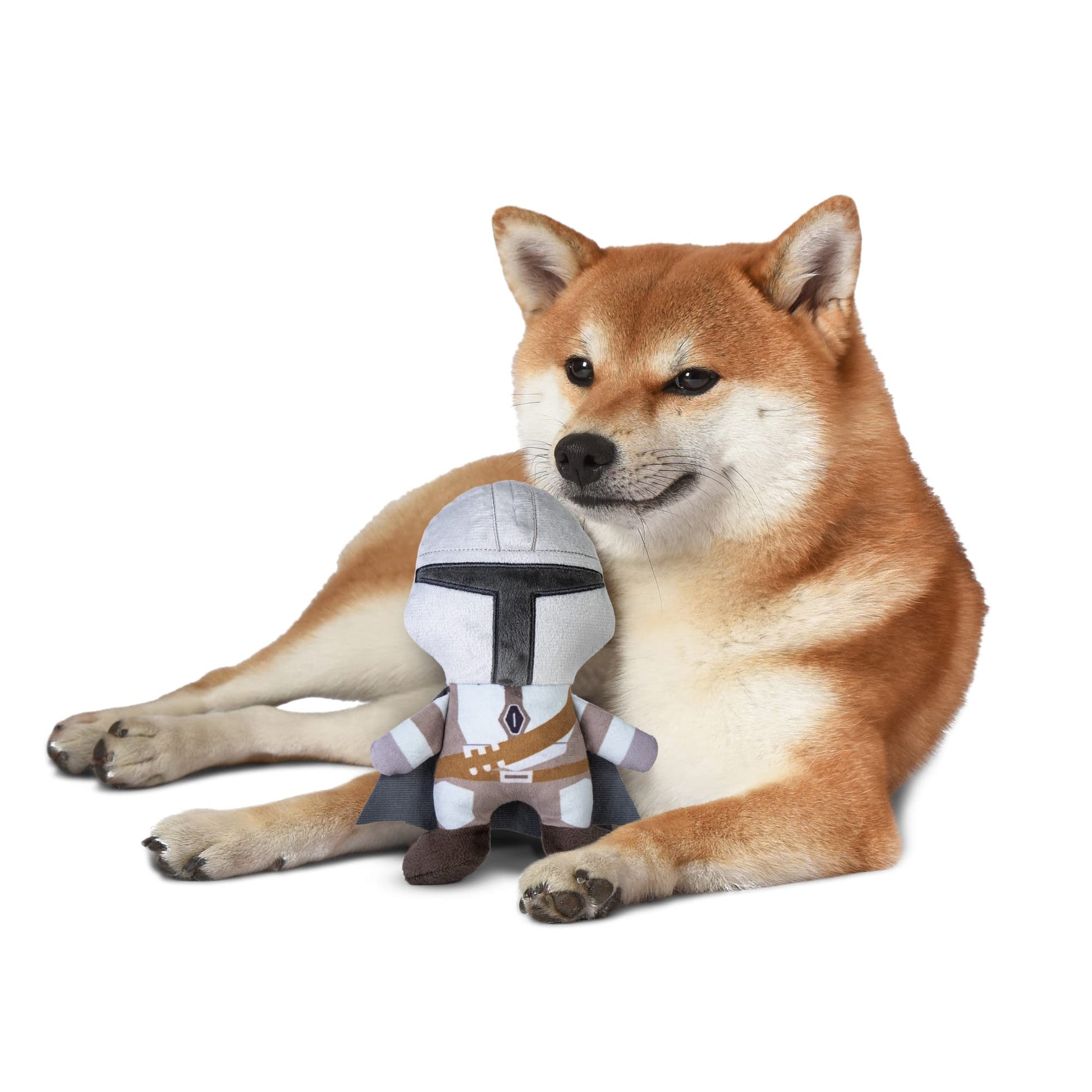 Juguete de Peluche para Perros STAR WARS The Mandalorian Gris chirriante Mediano