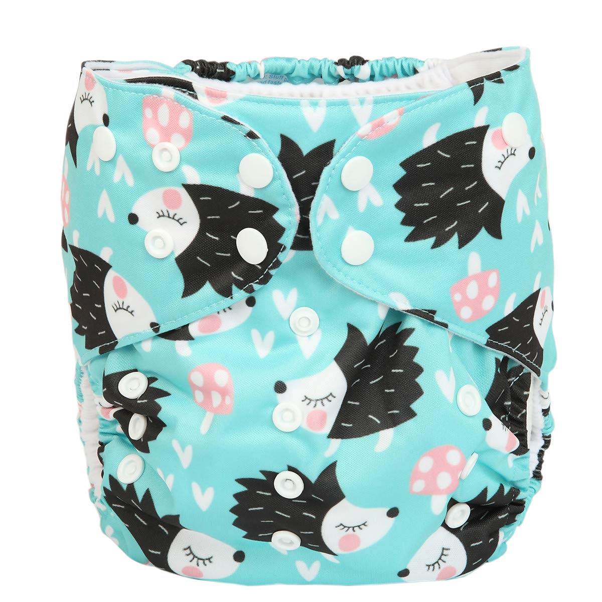Sigzagor - Pañal infantil de 2 a 7 años de edad, pañal, bolsillo reutilizable, lavable, para bebés y niños pequeños, Hedgehog