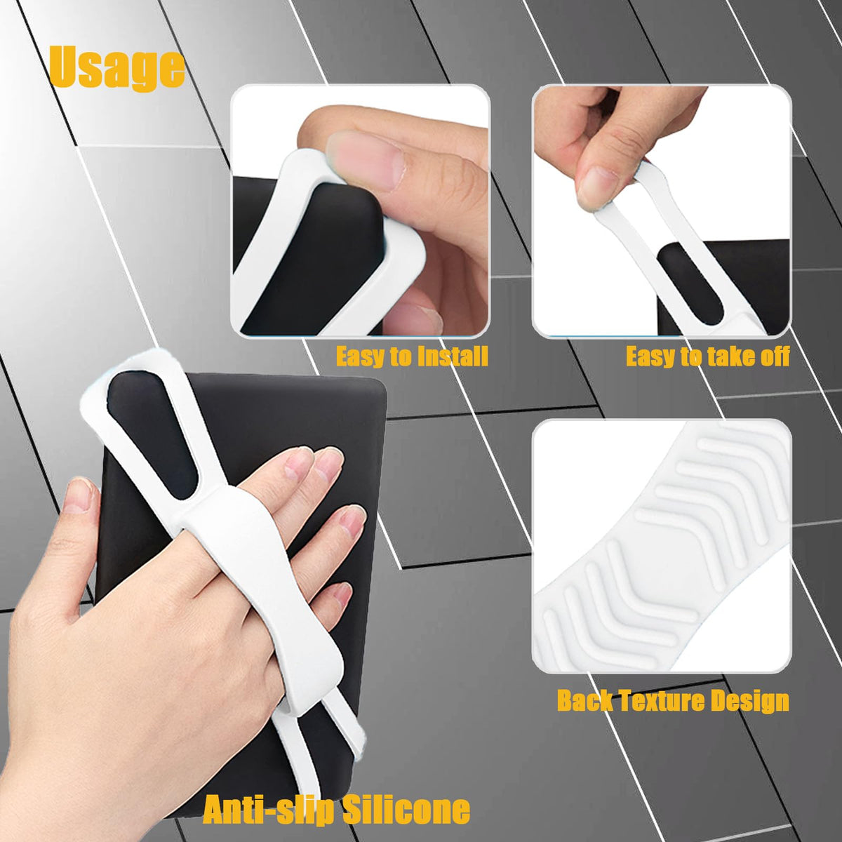 Soporte Universal YVOO Rojo con Agarre Elástico para Teléfono y Tablet