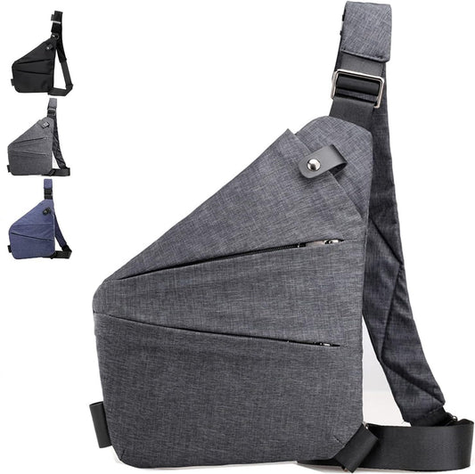 CXJYSD Bolso De Hombro De Viaje Personal, Bolso Cruzado Antirrobo Con Múltiples Bolsillos, Bolso Cruzado Ligero Para Deportes De Viaje Al Aire Libre Para Hombres Y Mujeres (gris-03)