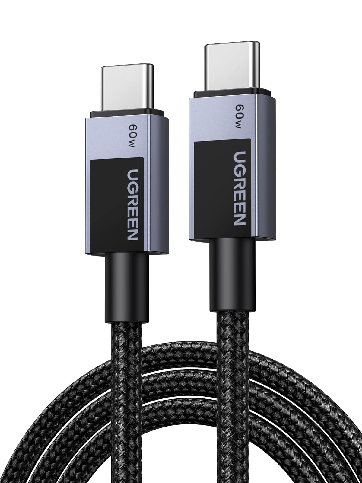 Cable USB C a C UGREEN 2M 60W Rápido Negro