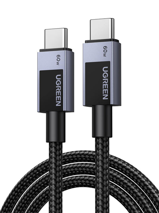 Cable USB C a C UGREEN 2M 60W Rápido Negro