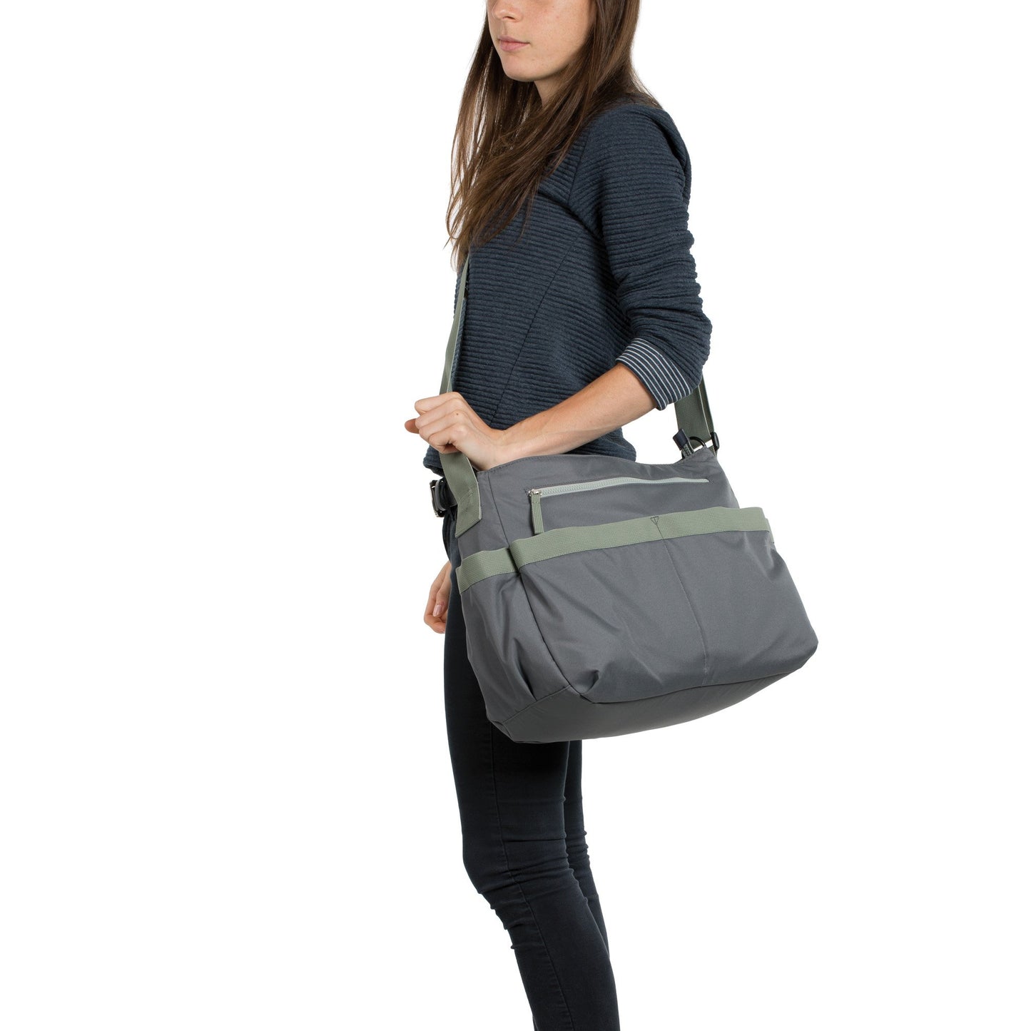 Lassig Womens Marv Shoulder Diaper Bag, Grey
