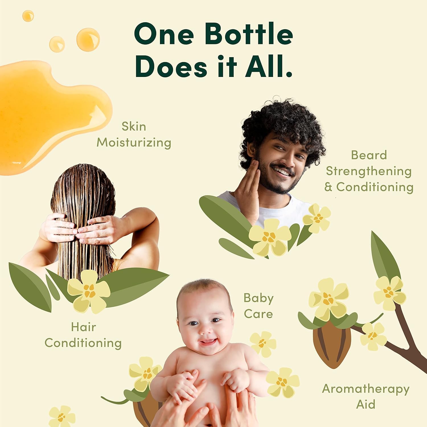 HobaCare 100% Pure Jojoba 1 Liter 33 Oz