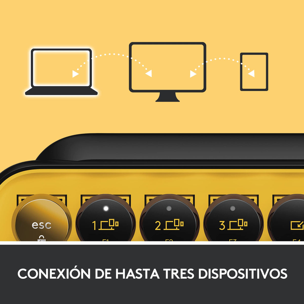 Teclado Mecánico Logitech Blast Inalámbrico Multidispositivo con Teclas Emoji Personalizables